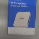 ORICO 10Gbps Magnetic M.2 Docking Station, 8in1 USB C HUB & M.2 2230 NVMe Enclosure with HDMI 4K@60Hz,SD/TF Solt, AUX, 100W PD PassThrough Charging for iPhone/MacBook/iPad MG7