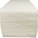 DII Handmade Chindi Tabletop, Reversible and Machine Washable, Table Runner, 14x72, Natural