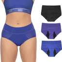 Bambody Absorbent Panties, Period Underwear for Women and Teens - All-Day Long - Overnight Protection- Postpartum, Leakproof (X-Large, 3 Pack)