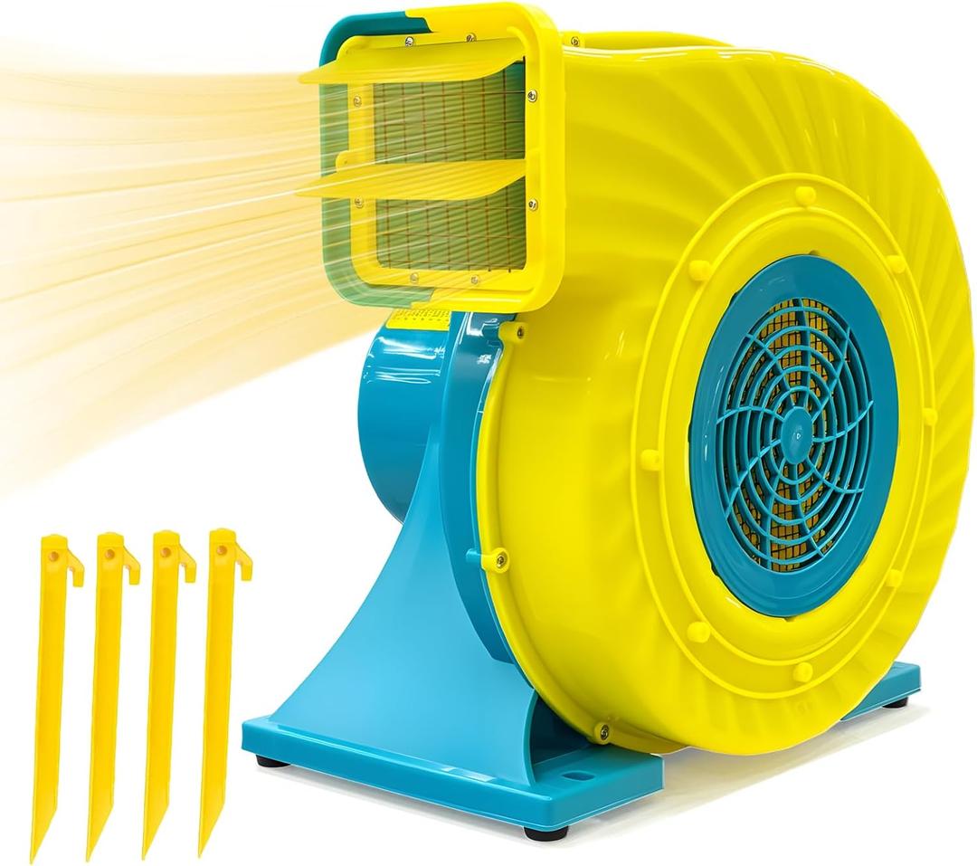Costzon Air Blower, 680W Bounce House Blower, Pump Fan Commercial Inflatable Bouncer Blower, 2340pa Air Blower for Inflatables, Perfect for Inflatable Water Slide, Jumper, Bouncy Castle