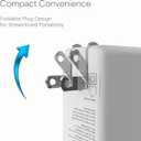 100W Smart GaN PD Charger, 6.6ft/2m 100W E-Mark Cable, 3 Ports (2 USB-C, 1 USB-A), Compatible with MacBook Pro, Pixelbook, ThinkPad, XPS, iPad Pro, Samsung S25 Ultra, iPhone 16 Pro & More