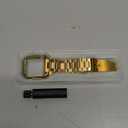 Compatible with Apple Watch Band and Case, Stainless Steel Metal Chain with TPU Cover, Smart-Watch Link Bracelet Strap, Wrist-Band for i-Watch Series 9 8 7 6 5 4 3 2 1 SE, 45mm 44mm 42mm, Gold