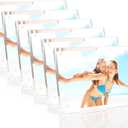 HELPLEX Picture Frames, 6 Pack 4x6 inch Acrylic Picture Frame Clear 4 x 6 Photo Frames Magnetic Picture Frames Ready for Tabletop Display, Effectively Protect Photos from Fading and Yellowing