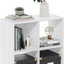 Furinno PELLI Book Shelf, 2x2 Bookshelf, Cube Storage Organizer Cabinet, 11.6 x 24.2 x 24.2, for Living Room, Bedroom, Home Office, White