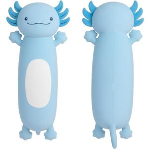 Dalmao 22 inch Cute Giant Blue Axolotl Plush Soft Body Pillow, Large Axolotl Stuffed Animals Toy, Squishy Plushies Gifts for Kids Boys Girls Birthday
