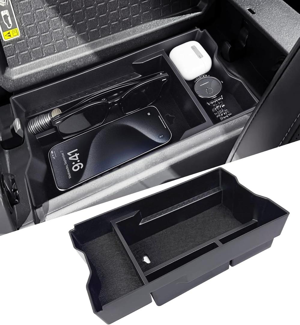 Center Console Organizer Tray Armrest Storage Box for Toyota RAV4 2026, Interior Accessories Insert Storage Tray for 2026 RAV 4, Black
