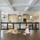 Extra Wide Baby Gate Playpen with Heat-Resistant Mesh,6 Panel Foldable Baby Fence,Indoor/Outdoor Safety Barrier,Dog Playpen & Fireplace Gate (Black)