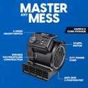 Vacmaster AM201R 3 Speed Floor Fan, 156W 550 CFM Air Mover, Utility Blower Fan, Carpet Dryer for Drying, Cooling & Circulation