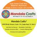 Mandala Crafts 8 Gauge Anodized Aluminum Craft Wire for Jewelry Making - 32 FT Colored Flexible Kelly Green Wire - Bendable for Bonsai Armature Crafting Sculpting