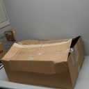 HBTower Step Ladder,Lightweight Aluminum Folding Step Stool with Anti-Slip Wide Pedal,330lbs Capacity Step Ladder for Household,Kitchen,Office - BlackWoodgrain