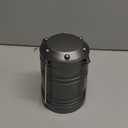 Lichamp LED Camping Lantern, 4 Pack Battery Powered Flashlight for Power Outages, Portable Collapsible Hanging Light Essential for Home, Outdoor, Emergency Lamp Survival Kit Gear for Hurricane, Gray