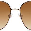 SOJOS Trendy Oversized Square Metal Frame Sunglasses for Women Men Retro Big Flat Lens UV Protection Sunglasses SJ1146