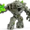 Schleich Eldrador Creatures - 8" Stone Monster Toy with Crystal Set - Cool Movable Monster Action Figure for Boys and Girls - Fantasy Giant Rock Beast Figurine - Fun Scary Toys - Kids Ages 7+ | 70141