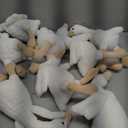 Duck Plush Toy, Size 16", 8 pcs