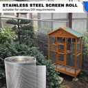 304 Stainless Steel Window Screen Mesh Roll, 47 inch x 98 ft Window Screen Mesh, Stainless Steel Wire Mesh Screen for Door Porch Patio