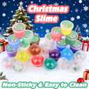 Christmas Slime Advent Calendar Tree - 24 Days of Butter, Crunchy & Cloud Slimes, Soft Non-Sticky Sensory Toys for Kids, Holiday Countdown Gift, Stocking Stuffer & Party Favor for Girls & Boys 4-12