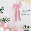 Pink Big Bows Decorations, 16 inchs for Party Decorations Wedding Coquette Wall Decor Baby Shower Christmas Tree Bows