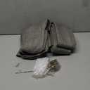 63 Inch Short Olive Green Linen Curtains 2 Panel Set for Small Windows,Pinch Pleated Ktichen Rustic Country Linen Light Filtering Drapes Privacy Back Tab Semi Sheer Curtains 63 Inches Length (Olivine)