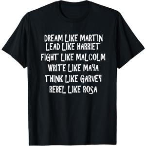 Dream Like Martin Black History Month for kids boy men women T-Shirt S