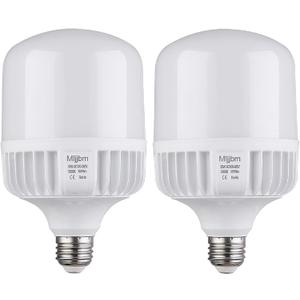 250W-300W Equivalent LED Bulb, Daylight 5000K 35W Commercial Retrofit, Super Bright 3500Lumen Garage Light, E26 Base for Warehouse, Area, Basement, Home - 2 Pack