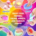 50 Pack Slow Rising Stress Ball, Large Box Stretchy Squishy Ball for Anxiety Relief, Pull Stretch Fidget Toys Bulk for Students, Value Set for Teacher, Offices & Group Therapy