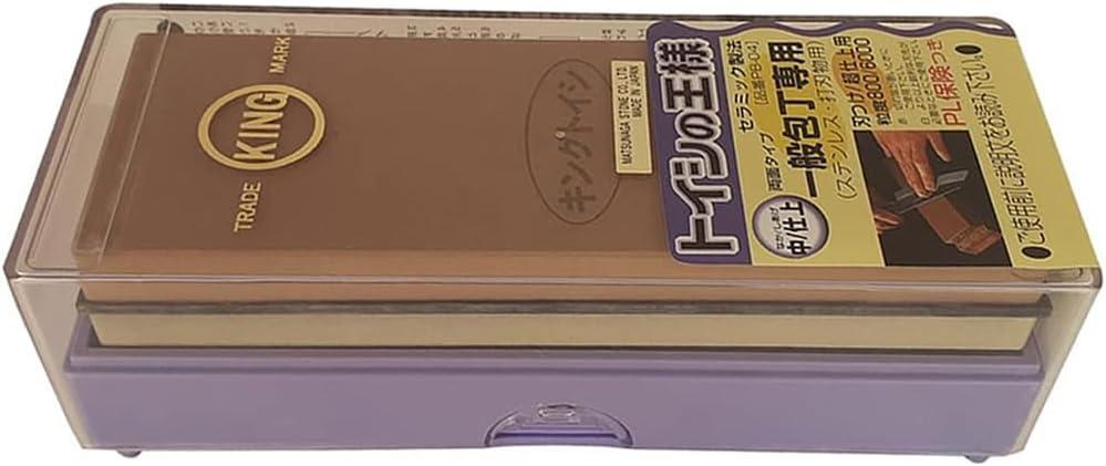 KING Japanese Whetstone, Combination PB-04 #800/#6000 for Carbon Steel
