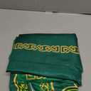 Horaldaily St. Patrick's Day Tablecloth 6084 Inch Rectangular, Green Shamrock Vintage Washable Seasonal Table Cover for Party Picnic Dinner Decor