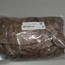 misaya Round Fitted Tablecloth with Elastic Edge, 100% Waterproof Oil Proof Plastic Table Cover, Vinyl Flannel Backed Tablecloth Fits 45"-56" Round Tables for Dinner, Outdoor, Picnic, Oak Wooden Grain (Brown)