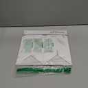 STICKGOO 1-Sheet Herringbone Tile Peel and Stick Backsplash, White Marble PVC Stick on Backsplash, Self Adhesive Wall Tile for Kitchen