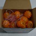 Halloween Lights,20FT 40 LEDs Holiday String Lights for Indoor Outdoor Decor,Battery Operated 8 Mode Waterproof Pumpkin String for Party Decorations