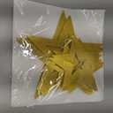 60 Pcs Large Gold Star Cutouts Paper Decorations 3 Sizes 6" 9.8" 10.6" Double Printed Star Cardboard Wall Decor Confetti Cutouts for Graduation Classroom Wall Movie Night Bulletin Board Decor