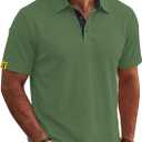 Men's Polo Shirt Moisture Wicking Golf Short Sleeve ﻿ (XL)