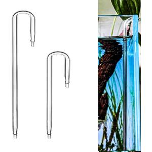 2PCS Glass U Shape Tube for Aquarium Air Pump Fish Tank Aquarium CO2 Diffuser Connect Tube