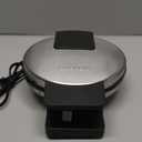 Cuisinart Waffle Maker, 1250W Round Classic Waffle Iron, 5-Setting Adjustable Browning Control, WMR-CANAS, Brushed Stainless