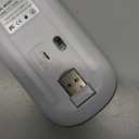 Wireless Bluetooth Mouse Rechargeable Long Lasting Dual Mode - BT 5.2 & 2.4G Silent RGB LED Mice, Slim Portable Ergonomic Mouse for Laptop/PC/Tablet/MacBook/iPad/Apple Devices(Silver)