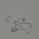 Power Strip Surge Protector, Olcorife Ultra Thin Flat Plug Extension Cord 5ft, 6 Outlets 3 USB Ports(1 USB C), 3 Sided Outlet Extender for Home Office Travel Dorm Room Essentials, White