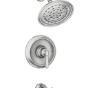 Halle Single Handle 1-Spray Tub and Shower Faucet 1.75 GPM in. Spot Resist Brushed Nickel