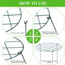 12 Pack Peony Cages and Supports 16 x 24 Inch Grow Through Plant Support Peony Support Ring for Outdoor Plants