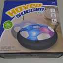 Hover Soccer Ball Boy Toy, Air Powered Floating Hover Soccers with LED Light, Kids Training Soccer Ball Indoor Outdoor Game, Birthday Gifts for Age 3 4 5 6 7 8-10 Years Old Boys Girls (Blue)