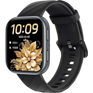 MorePro Health Fitness Tracker with 24/7 Heart Rate/Blood Pressure Monitor, Blood Oxy-gen/Sleep Tracking, 120+ Sports Activity Tracker, Smart Watch (Make/Answer Call) with Step Counter for Women Men