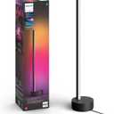 Philips Hue Signe Smart Table Lamp, Black, 1 Pack, White & Color Ambiance LED Color-Changing Light, Control LED Lamp with Hue App, Works with Alexa, Google Assistant, Apple HomeKit