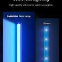 SwitchBot Floor Lamp with Matter, RGB, Warm Cool White, Corner Floor Lamp Compatible with Apple Home, Alexa, Google Home, 1200lm, Music Sync, Scene Modes, 16 Million Colors for Living Room Bedroom