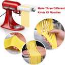 RETHONE Pasta Maker Attachment for KitchenAid Stand Mixers -3 in 1 Set Pasta Attachments includes Pasta Roller, Spaghetti Fettuccine Cutter, Pasta Machine Attachment Accessories for KitchenAid