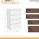 ClosetMaid Mosaics Closet Organizer with Drawers, White