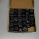 28 Pcs Chair Leg Sliders for Carpet, Square Chair Leg Floor Protectors Glides, Silicone Furniture Leg Protectors Caps, Carpet Protectors Table Feet Teflon Covers Pads (Fit:1-1/8" ~ 1-1/2")