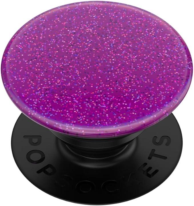 PopSockets Adhesive Phone Grip, Holder, Phone Stand, Glitter - Purple Haze