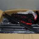 Adjustable Volleyball Rebounder Net 7x4 FT, Steel Frame & High-Tension PE Netting, Durable & Portable Volleyball Training Equipment Practice for Improving Volleying, Bumping, Spiking Skills (black)