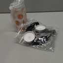 Skylety 20 Set Basketball Senior Night Party Favors 20 Pcs 13.5 oz Plastic Reusable Tumbler Cups with Lid and Straw 20 Pcs Bracelets for Basketball Team Senior Night Gifts Sports Party Decoration (Black)