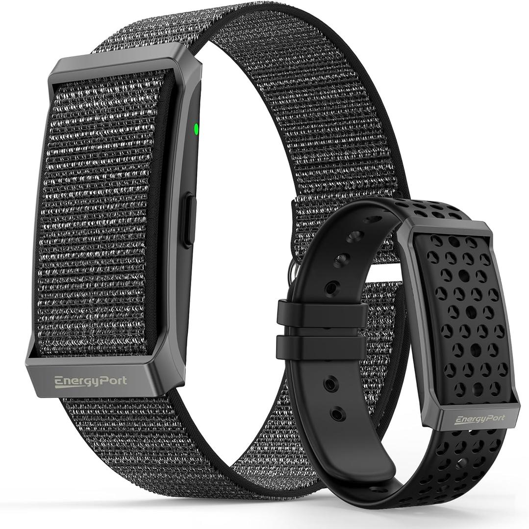 EnergyPort Fitness Tracker,Wearable Health Smart Bracelet Band with Blood Oxygen 170+ Sport Mode 60-Day Battery,Lifetime Membership,Activity Tracking Heart Rate Sleep Monitor for Android iOS, 2 Bands