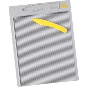 EK Tools Mini Scoring Board, 7.5"x9.75", with Bone Folder, Scoreboard for Paper Crafting, Make Envelopes, Cards, Precision Photos, and More (Gray)